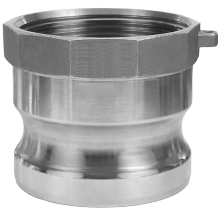 Rubberworx 4" PART A STAINLESS QUICK CPL PART A ADP-FPT 316SS RBX-A-316-400